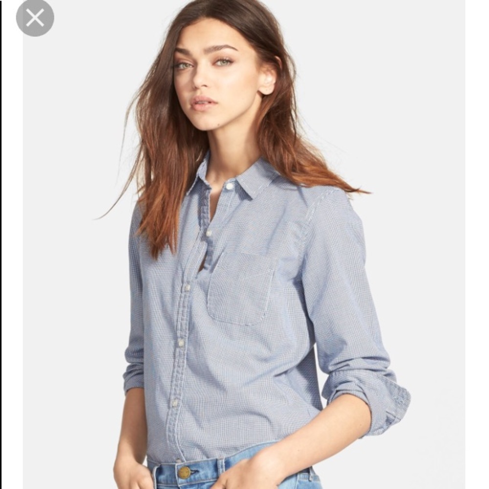 Current/Elliot Slim Boyfriend Shirt